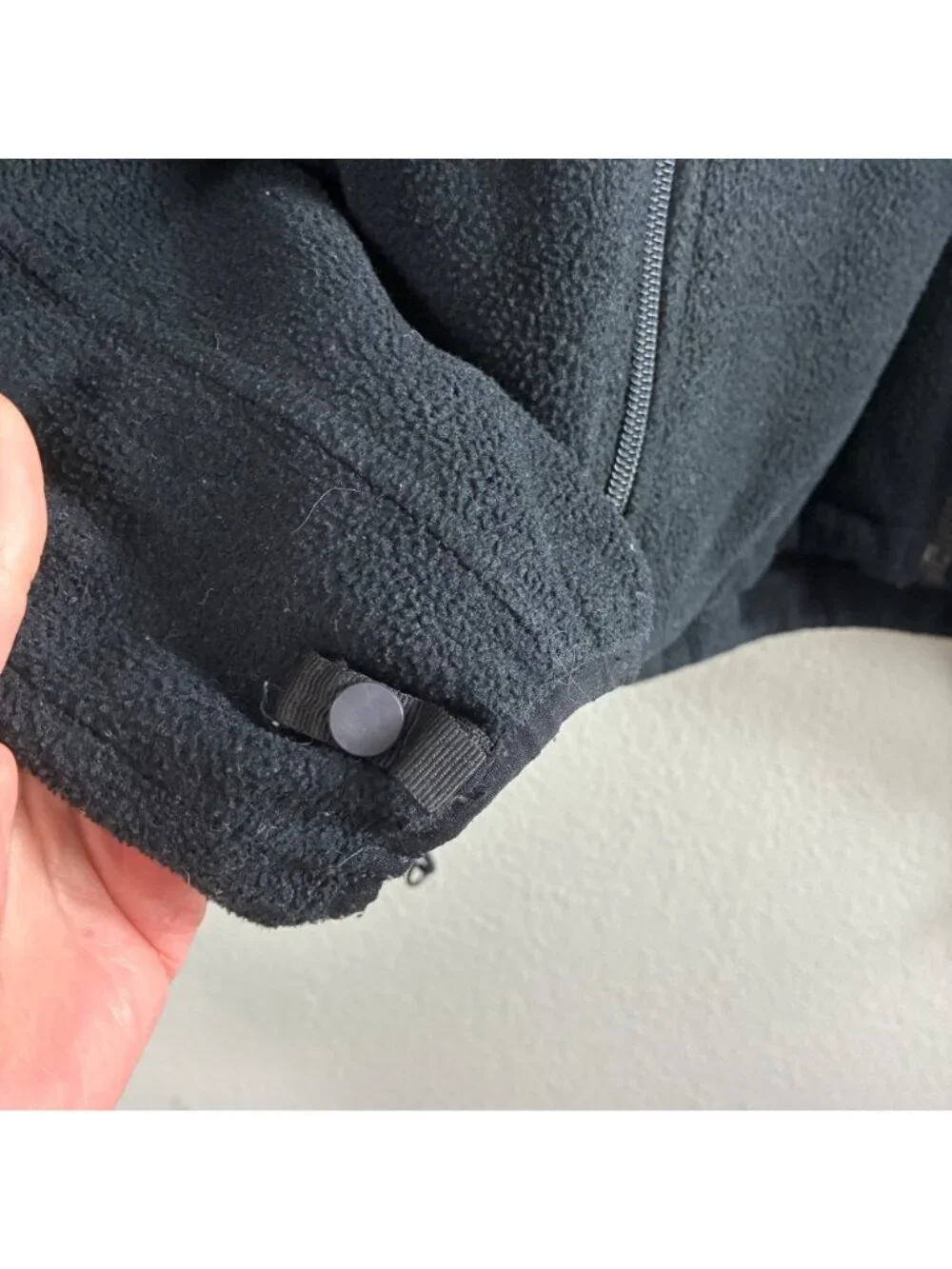 The North Face Fleece Jacket Mens L Black Full Zip Outdoor Hiking Gorpcore